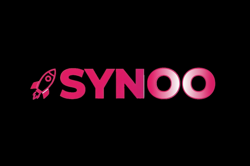 ma to byc logo sklepu nazywa sie SYNOO i kolory przewodnie tego napisu to np zrob SY na rozowa i jakies przejscie na bialy np gradient i przed calym napisaem dodaj taka mała rakiete 